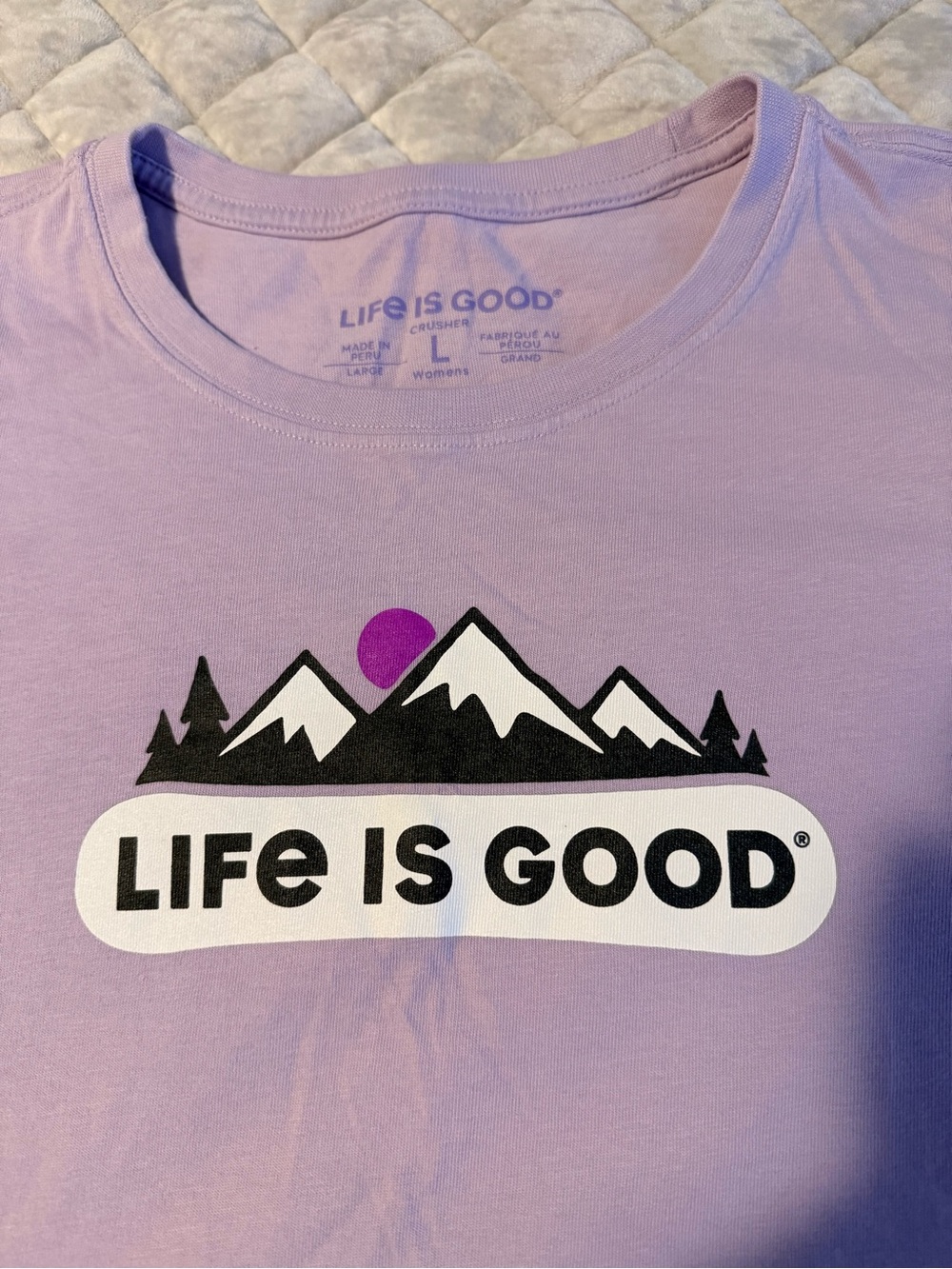 Life is Good Crusher T Long Sleeve Large
